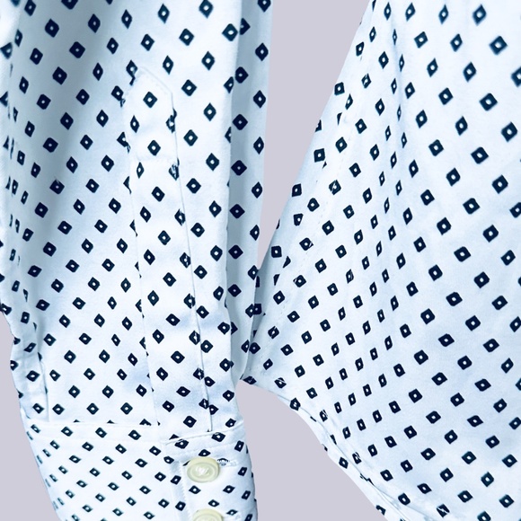 NWOT Banana Republic Tailored-Fit Polka Diamond Shirt - Picture 4 of 7